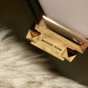 MK Large Tri-Color Leather Convertible bag